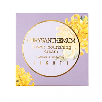 Питательный крем с экстрактом хризантемы Jigott Chrysanthemum Flower Nourishing Cream