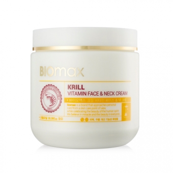 Витаминный крем для лица и шеи Biomax Krill Vitamin Face aand Neck Cream
