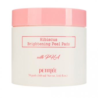 Пилинг-подушечки Petitfee Hibiscus Brightening Peel Pads