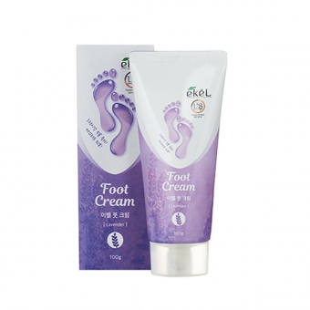 Успокаивающий крем для ног с экстрактом лаванды Ekel Foot Cream Lavender 
