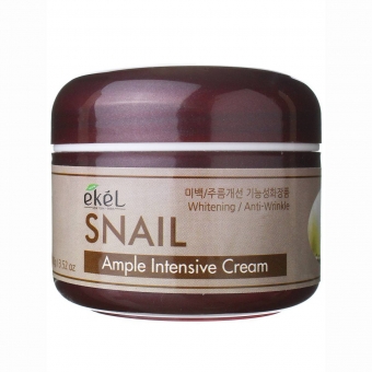 Крем для лица с муцином улитки Ekel  Ample Intensive Cream Snail