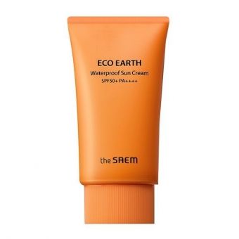  Водостойкий солнцезащитный крем The Saem Eco Earth Waterproof Sun Cream SPF 50+ PA++++