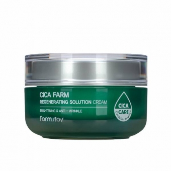 Восстанавливающий крем для лица с центеллой азиатской FarmStay Cica Farm Regenerating Solution Cream