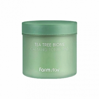 Успокаивающие подушечки для лица FarmStay Tea Tree Biome Calming Toner Pad