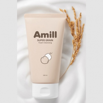 Очищающая пенка с семенем лебеды Amill Super Grain Foam Cleansing