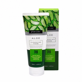 Пенка для умывания с экстрактом алоэ 3W Clinic Aloe Clear Cleansing Foam