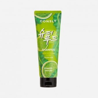 Укрепляющий шампунь с морскими водорослями и чаем матча Consly Seaweed & Matcha Shampoo for Strength & Shine