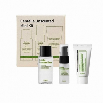 Мини-набор успокаивающих средств Purito Centella Unscented Line Travel Kit