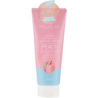 Крем-гель для тела Welcos Around Me Natural Perfume Vita Aqua Gel Cream Peach