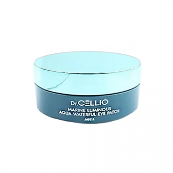 Гидрогелевые патчи с гиалуроновой кислотой Cellio Marine Luminous Aqua Waterful Eye Patch