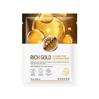 Тканевая маска с золотом Enough Rich Gold Intensive Pro Nourishing Mask