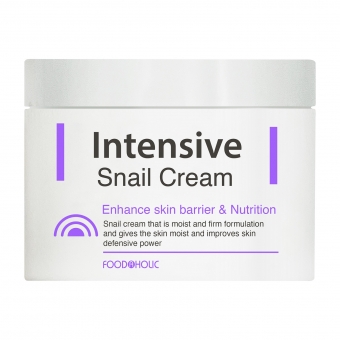 Антивозрастной функциональный крем для лица с муцином улитки FoodaHolic Intensive Snail Facial Cream