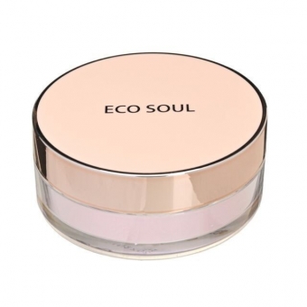 Пудра рассыпчатая The Saem Eco Soul 02 Pink Spark Bounce Powder