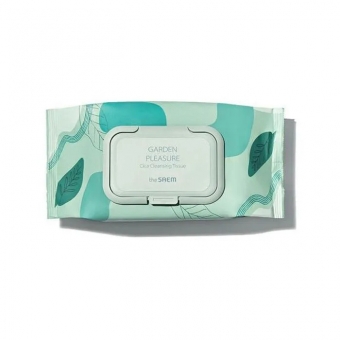 Салфетки косметические влажные The Saem Garden Pleasure Cica Cleansing Tissue