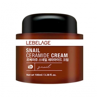 Восстанавливающий крем с керамидами и муцином улитки Lebelage Snail Ceramide Cream