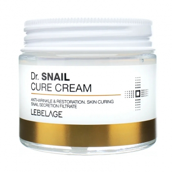 Восстанавливающий крем с муцином улитки Lebelage Dr. Snail Cure Cream