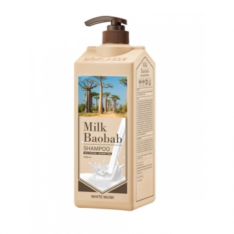 Шампунь для волос с ароматом белого мускуса Milk Baobab Shampoo White Musk