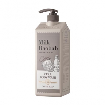 Гель для душа с керамидами с ароматом белого мыла Milk Baobab Cera Body Wash White Soap