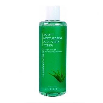 Тонер для лица увлажняющий с экстрактом алоэ Jigott Moisture Real Aloe Vera Toner