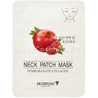 Омолаживающая маска-патч для шеи Skinfood Pomegranate Collagen Neck Patch Mask