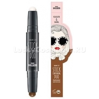 Двойной стик для контуринга Baviphat Urban Dollkiss City Stick Contouring Duo