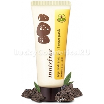 Очищающая маска Innisfree Jeju Volcanic 3 In 1 Nose Pack