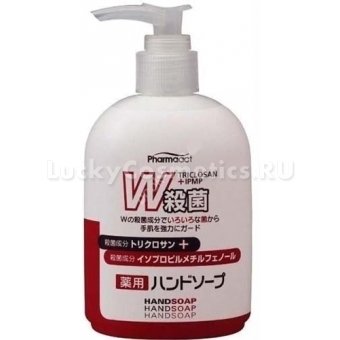 Жидкое мыло для рук с триклозаном антибактериальное увлажняющее Kumano Cosmetics Pharmaact Triclosan   IPMP Hand Soap