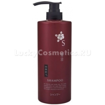 Шампунь с экстрактом камелии для сухих и поврежденных волос Kumano Cosmetics Shiki-Oriori Shampoo