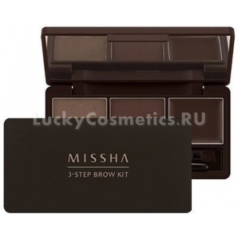 Набор теней для бровей Missha 3-Step Brow Kit