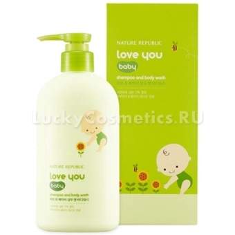 Детский шампунь и гель для душа 2 в 1 Nature Republic Love You Baby Shampoo And Body Wash