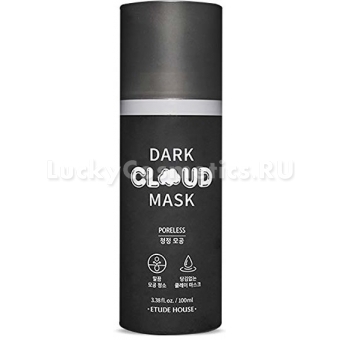 Чёрная пузырьковая маска для сужения пор Etude House Dark Cloud Mask Poreless