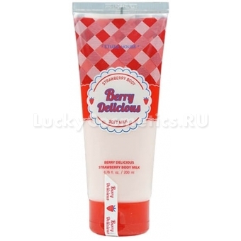 Клубничное молочко для тела Etude House Berry Delicious Strawberry Body Milk