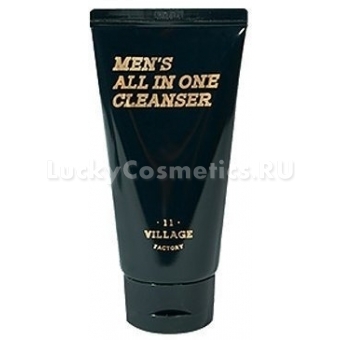Мужская увлажняющая пенка-скраб для умывания и бритья Village 11 Factory Men's All In One Cleanser