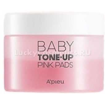 Пады для выравнивания тона лица A'Pieu Baby Tone-up Pink Pads