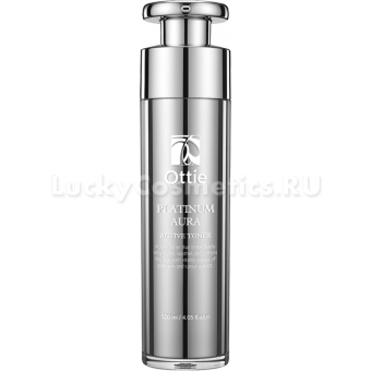 Антивозрастной тонер с платиной Ottie Platinum Aura Active Toner