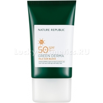 Увлажняющий солнцезащитный крем Nature Republic Green Derma Mild Sun Block Spf 50+ Pa++++