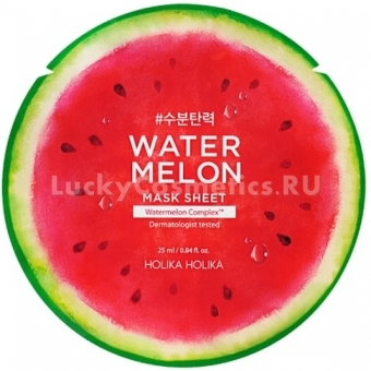 Тканевая маска с экстрактом арбуза Holika Holika Water Melon Mask Sheet