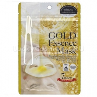 Маска для лица с экстрактами золота Japan Gals Gold Essence Mask