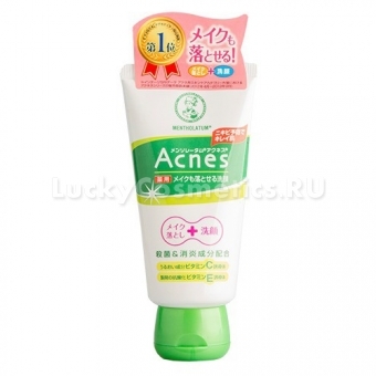 Крем-гель для умывания Mentholatum Acnes Medicated Make-up Cleansing Face Wash