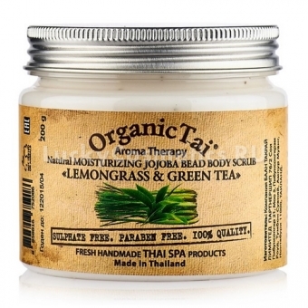 Скраб для тела Organic Tai Aroma Therapy Natural Moisturizing Jojoba Bead Body Scrub