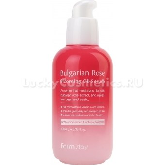 Сыворотка для лица FarmStay Bulgarian Rose Blooming Oil Serum