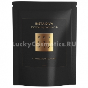 Сияющий кофейный скраб для тела Beautific Insta Diva Shimmering Body Scrub