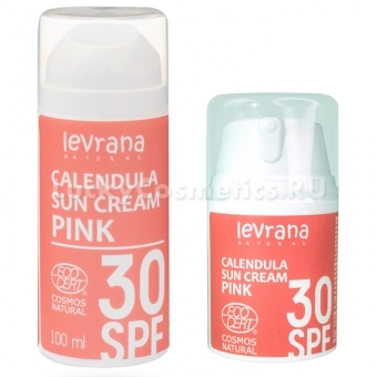 Солнцезащитный крем для тела Levrana Календула 30 SPF Pink