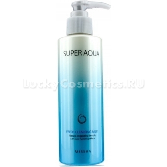 Нежное молочко для очищения лица Missha Super Aqua Fresh Cleansing Milk