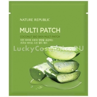 Гидро-гелевые патчи с экстрактом кокоса Nature Republic Coconut Bio-Skin Patch Multi