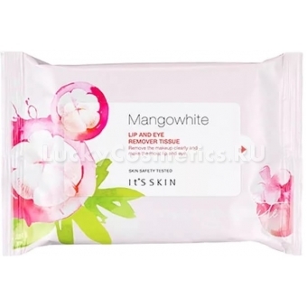 Очищающие салфетки для снятия макияжа с глаз и губ It's Skin Mango White Lip And Eye Remover Tissue