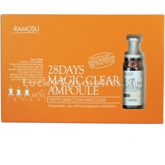 Ампульная сыворотка для сияния кожи Ramosu 28 Days Magic Clear Ampoule