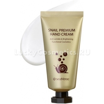 Омолаживающий крем для рук с муцином SeaNtree Snail Premium Hand Cream