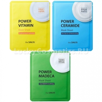 Высокоэффективная тканевая маска для лица The Saem Power Mask Sheet