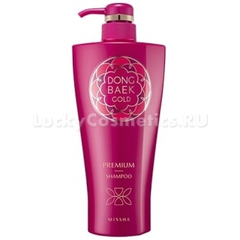 Шампунь для поврежденных  волос Missha Dong Baek Gold Premium Shampoo